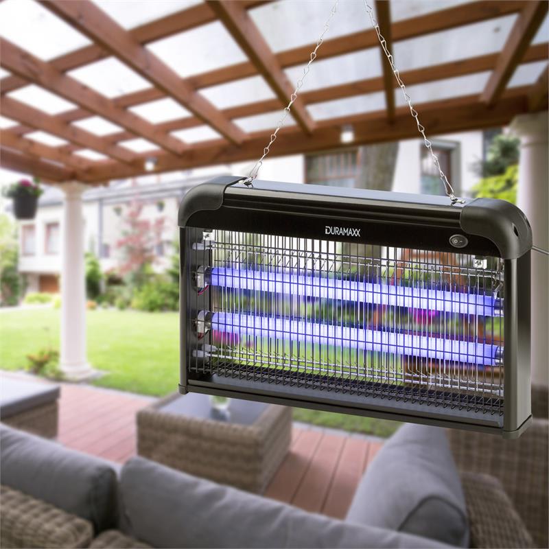 DURAMAXX Mosquito Ex 5000, 30W, čierny, elektrický hubič hmyzu, elektrická mriežka, pasca, 150 m2 – Obrázok 2