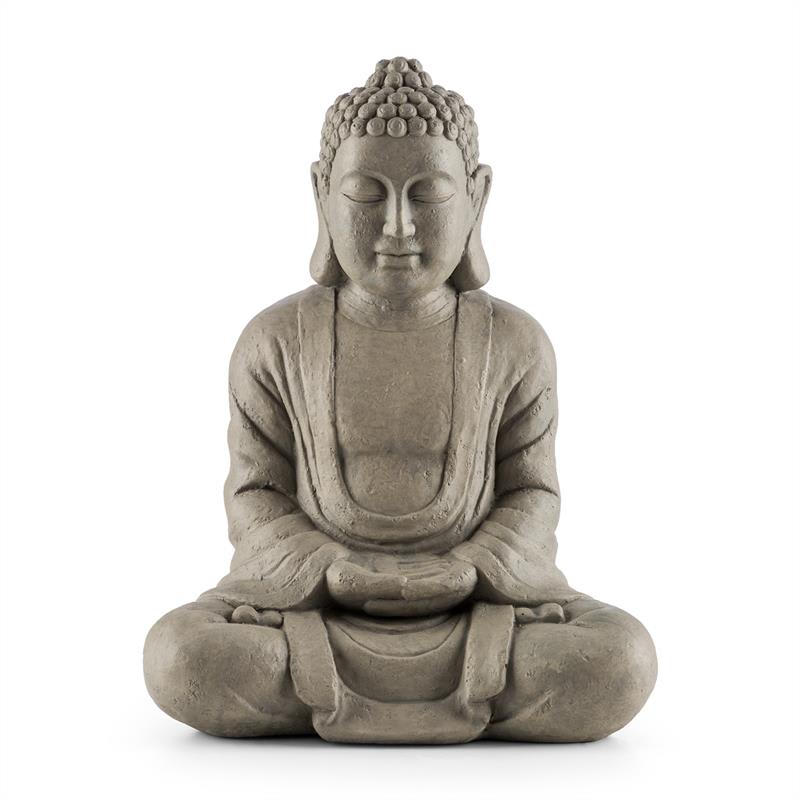 Blumfeldt Siddhartha, socha, 60 cm, sklolaminát cement, vzhľad prírodného kameňa – Obrázok 3