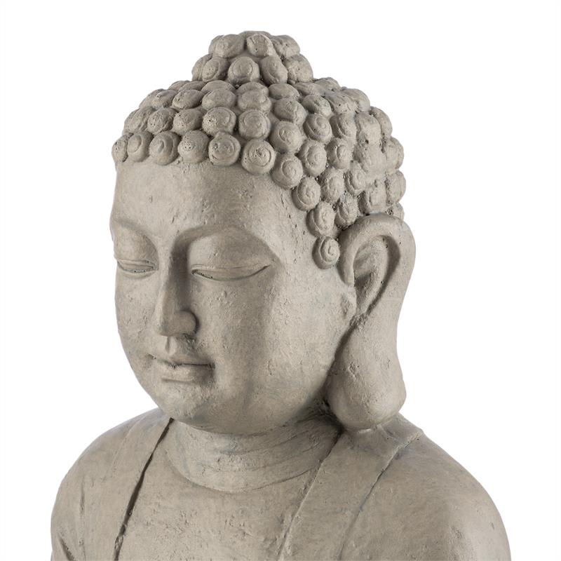 Blumfeldt Siddhartha, socha, 60 cm, sklolaminát cement, vzhľad prírodného kameňa – Obrázok 5