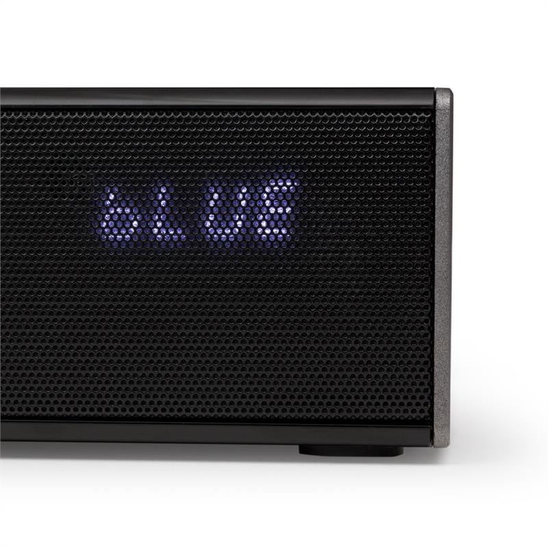 Auna Areal Bar 330 zaoblený bluetooth-soundbar AUX koaxiálny vstup optický vstup 40W RMS čierna farba – Obrázok 4
