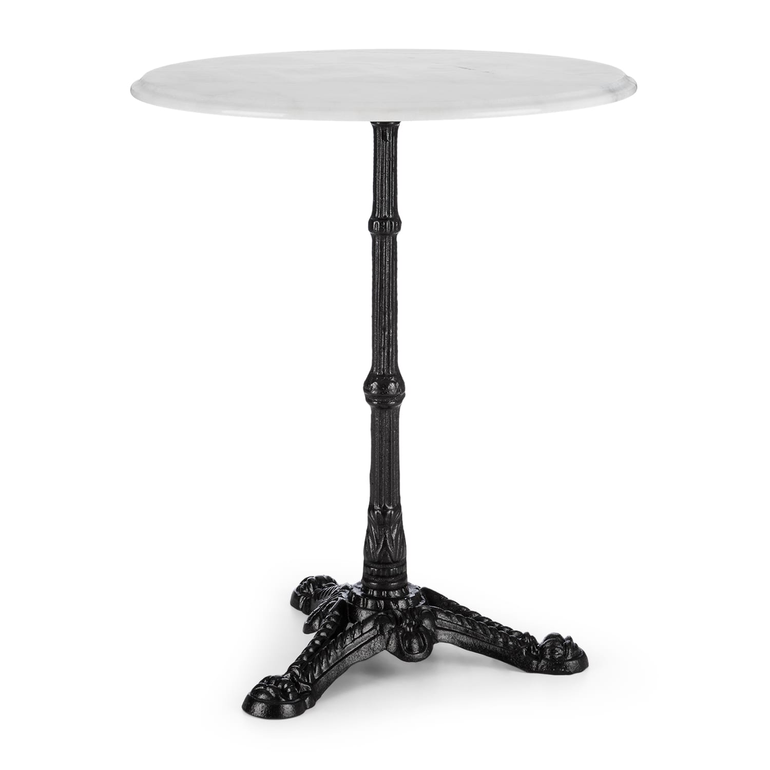 Blumfeldt Patras, bistro stôl, mramorová doska stola, Ø 60 cm, liatina, noha-stojan