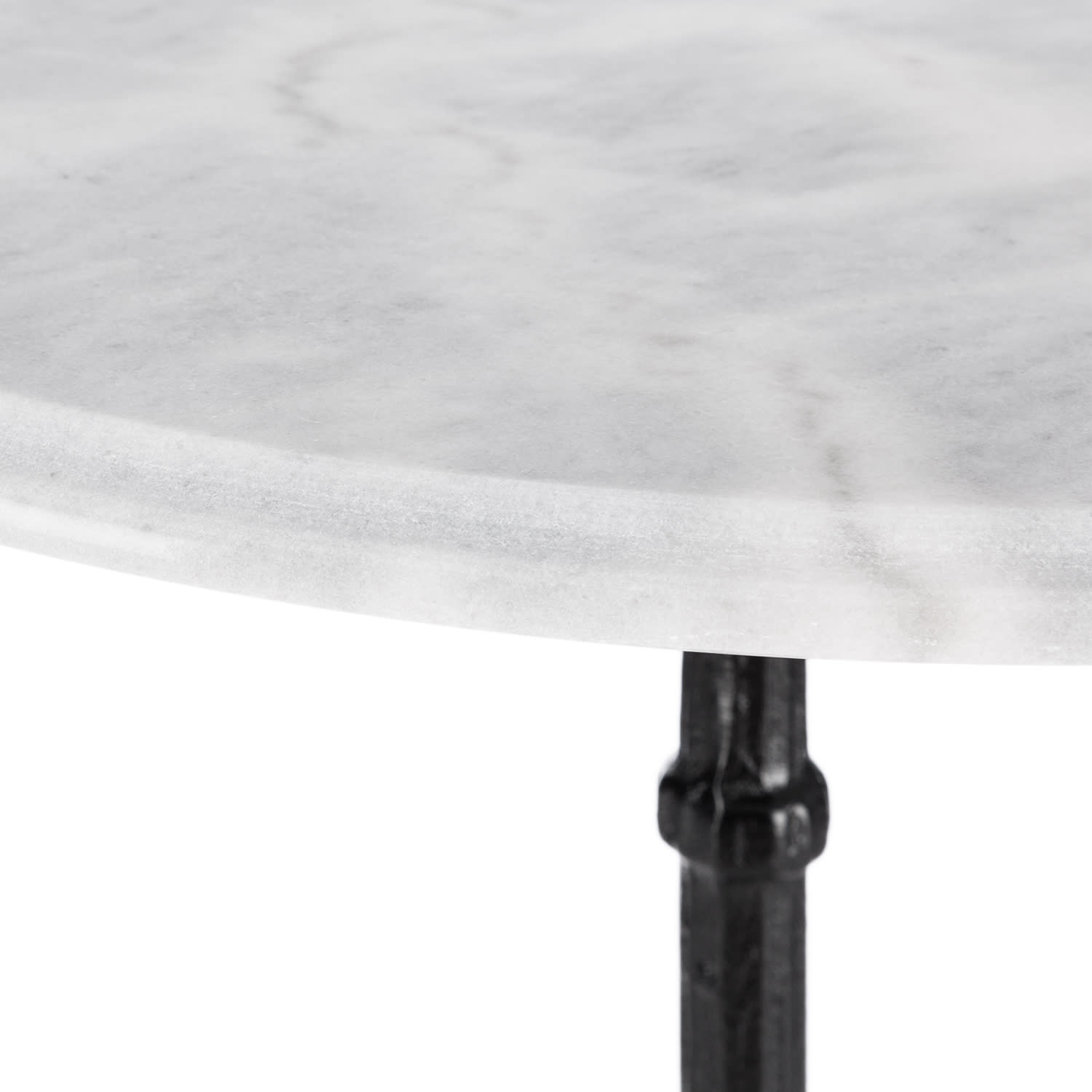 Blumfeldt Patras, bistro stôl, mramorová doska stola, Ø 60 cm, liatina, noha-stojan – Obrázok 5