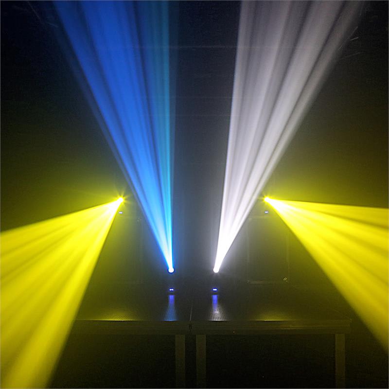 Beamz Panther 40, 45 W, LED otočná hlava, pohyblivá hlavica, moving-head, 7 vzorov, 7 farieb, DMX, infračervený diaľkový ovládač – Obrázok 4