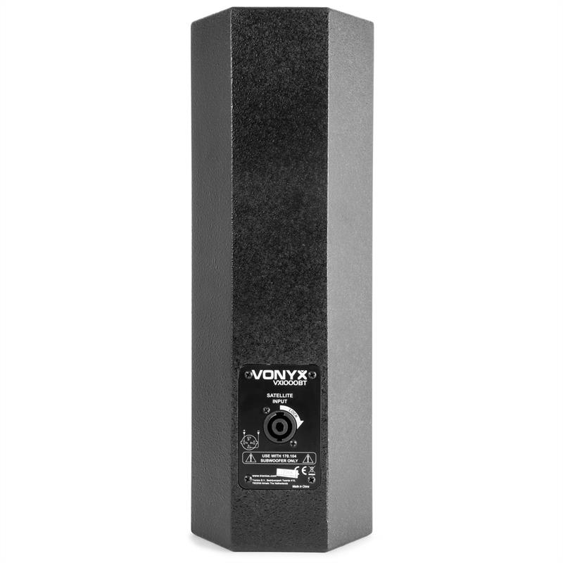 Vonyx VX1000BT 2.2 sada aktívnych reproduktorov 1000W 10"-subwoofer BT USB SD MIC AUX – Obrázok 5