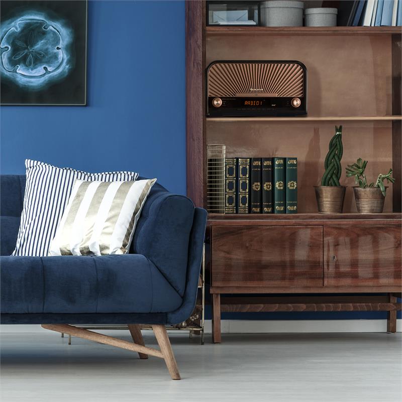 Auna Glastonbury retro stereo zariadenie DAB+ FM bluetooth CD MP3 prehrávač – Obrázok 3