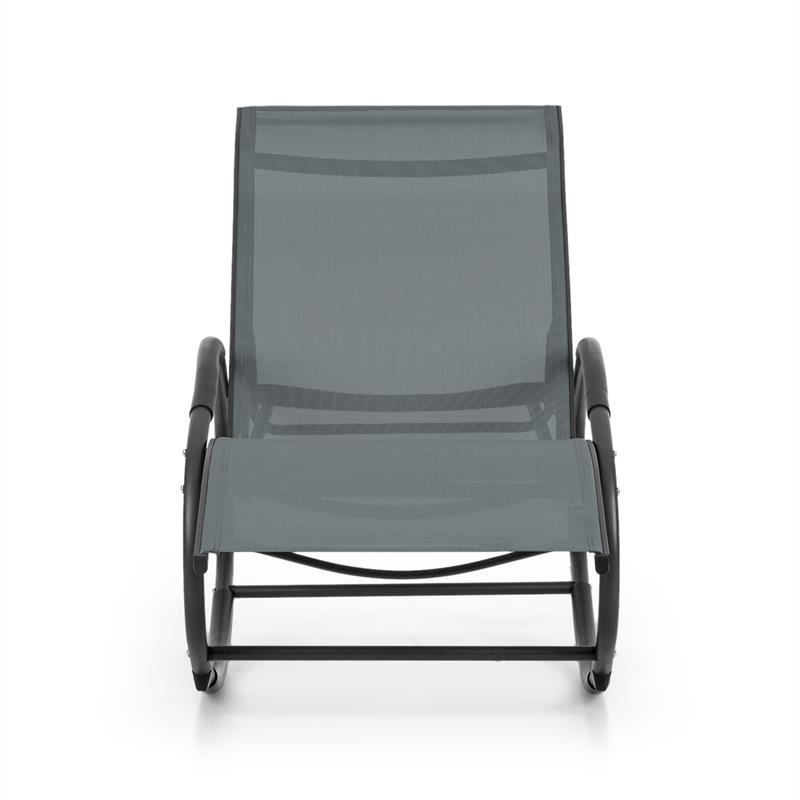 Blumfeldt Santorini, hojdacie kreslo, ležadlo, hliník, polyester, šedé – Obrázok 3