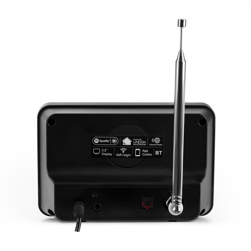 Internetový rádiový adaptér auna iAdapt 320, WLAN, DAB/DAB+, FM/AM , TFT displej, čierny – Obrázok 4