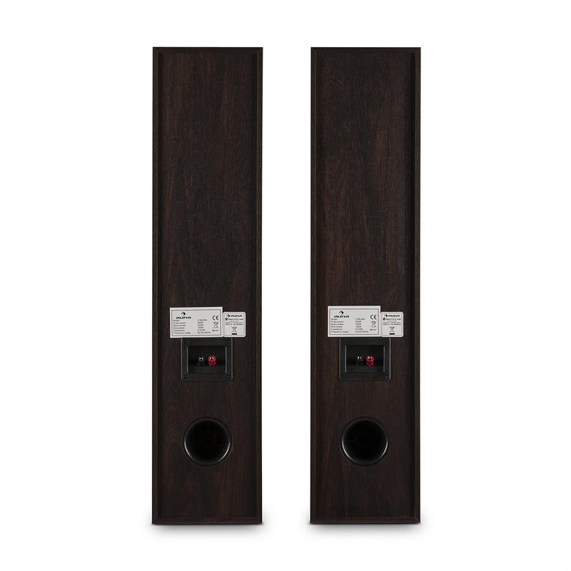 Auna L766 3-cestné basreflexné HiFi reproduktory, pár, vlašský orech – Obrázok 4