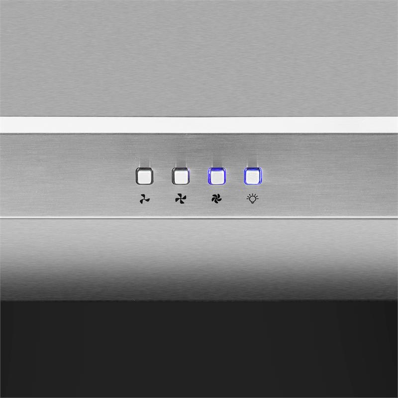 Klarstein Masur, digestor, popisovateľná predná tabuľa, 650 m³/h, nerezová oceľ – Obrázok 4