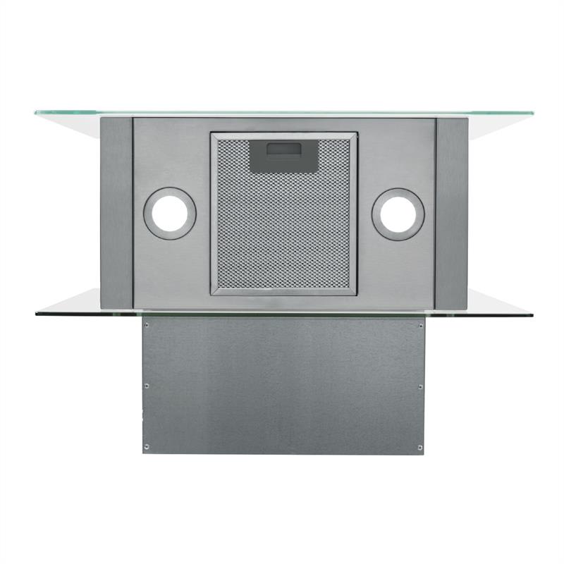 Klarstein Karree, digestor, 60 cm, nástenný, 640 m³/h, LED, nehrdzavejúca oceľ, sklo, biely – Obrázok 4