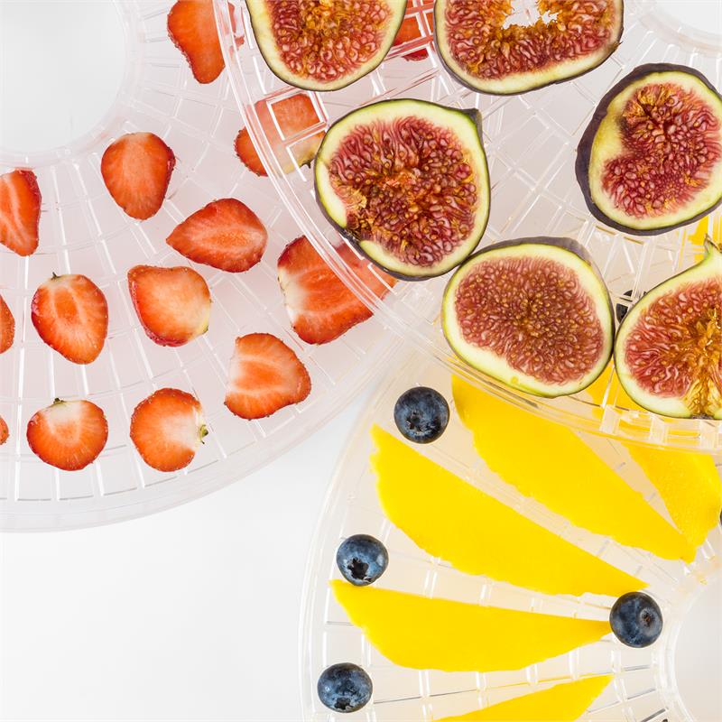 Klarstein Fruitower M sušička ovocia, 35-70°C, 5 poličiek, 200-240W, ušľachtilá oceľ – Obrázok 3