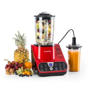 Klarstein Airakles, vákuový stolný mixér, 1300 W, 30000 ot./min, 1,5 l sklená nádoba, červený