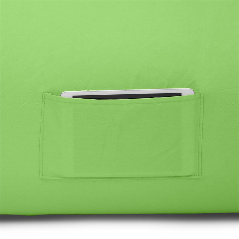 Blumfeldt Airlounge, nafukovacia sedačka, 90 x 80 x 150 cm, ruksak, prateľná, polyester, zelená – Obrázok 4
