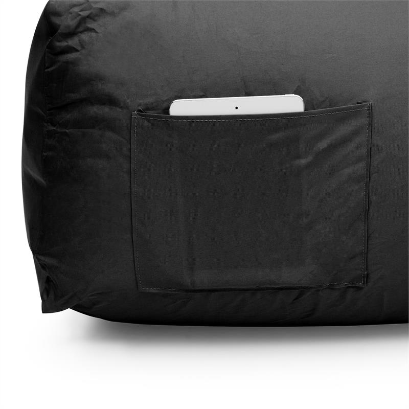 Blumfeldt Airchair, nafukovacie kreslo, 80 x 80 x 100 cm, ruksak, prateľné, polyester, čierne – Obrázok 4