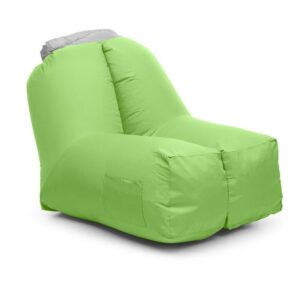 Blumfeldt Airchair, nafukovacie kreslo, 80 x 80 x 100 cm, ruksak, prateľné, polyester, zelené