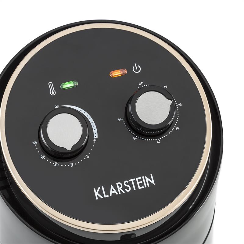 Klarstein Wel Air Fry, teplovzdušná fritéza, 1230W, poistka pred prehriatím, 1,5l, čierna – Obrázok 4
