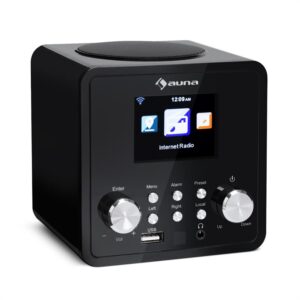 Auna IR-120 internetové rádio, WiFi DNLA UPnP app-control, čierna farba