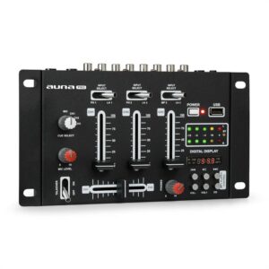 Auna Pro DJ-21 BT DJ-mixér mixážny pult, bluetooth, USB, čierna farba
