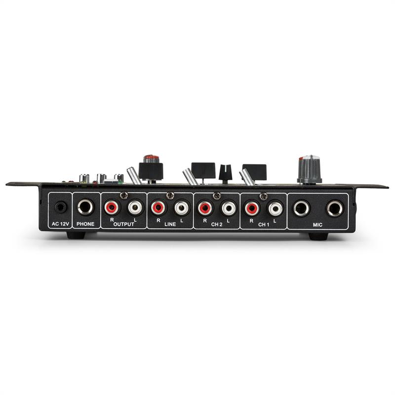 Auna Pro DJ-21 BT DJ-mixér mixážny pult, bluetooth, USB, čierna farba – Obrázok 3