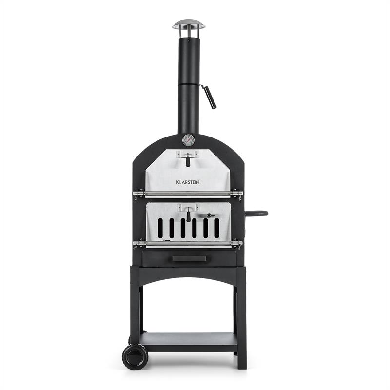Klarstein Pizzaiolo Perfetto, pec na pizzu, 30,5 x 30,5 cm, pravý kameň, 1.2 mm oceľ, mobilná – Obrázok 3