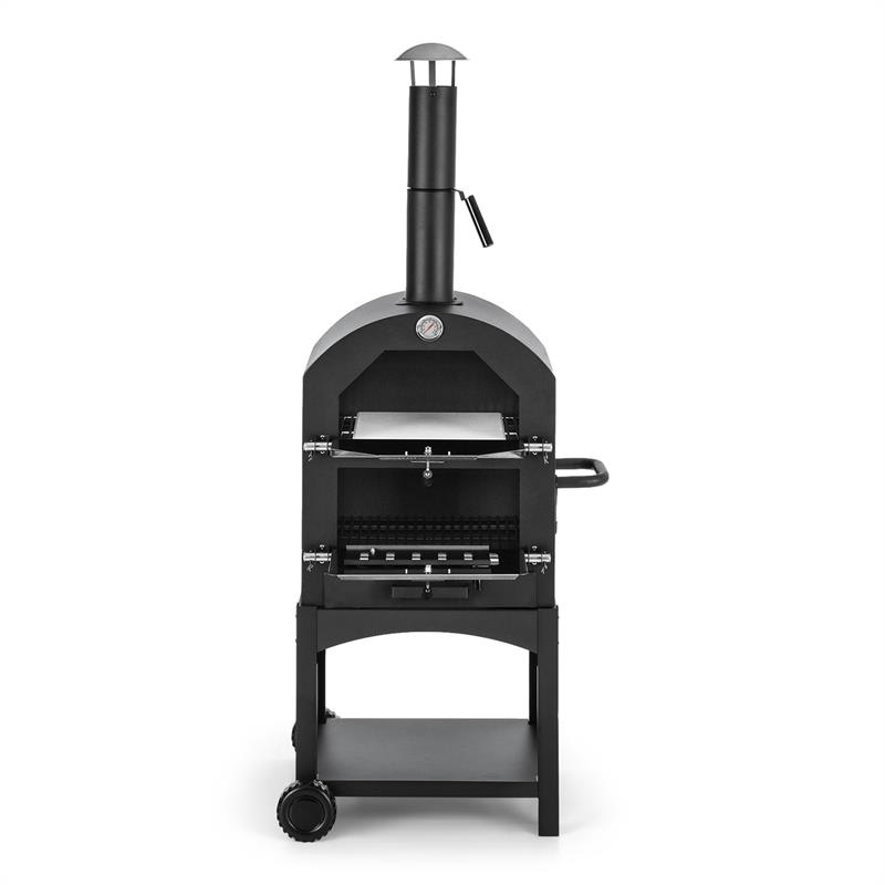 Klarstein Pizzaiolo Perfetto, pec na pizzu, 30,5 x 30,5 cm, pravý kameň, 1.2 mm oceľ, mobilná – Obrázok 4