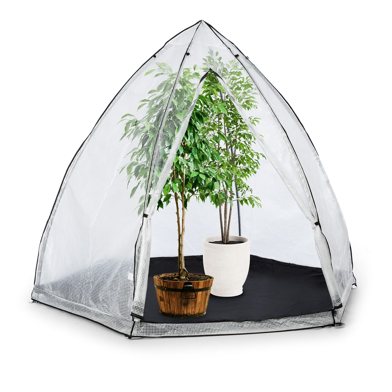 Waldbeck Greenshelter M, skleník na prezimovanie rastlín, 240 x 200 cm, oceľové tyče Ø 25 mm, PVC