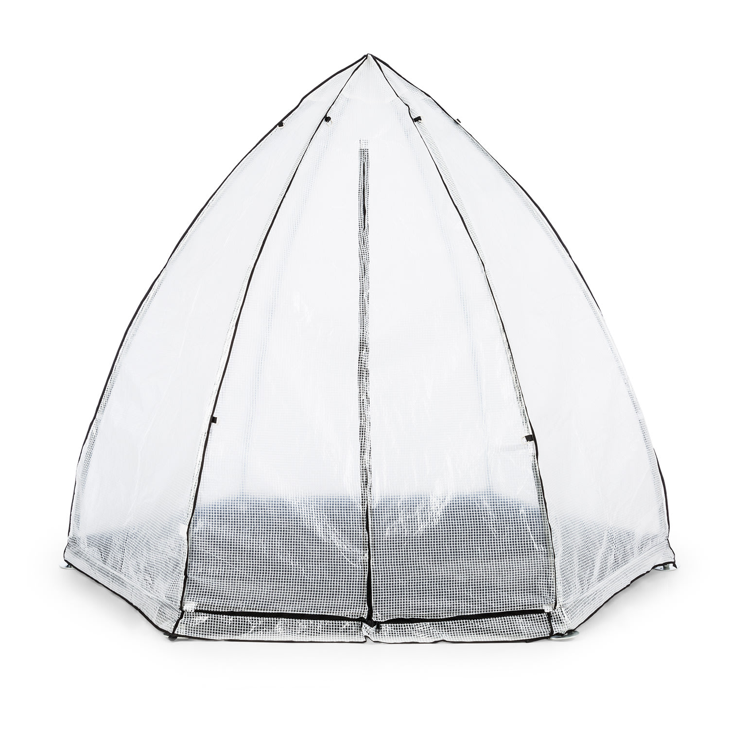 Waldbeck Greenshelter M, skleník na prezimovanie rastlín, 240 x 200 cm, oceľové tyče Ø 25 mm, PVC – Obrázok 3