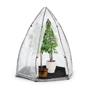 Waldbeck Greenshelter S, skleník na prezimovanie rastlín, 130 x 150 cm, oceľové tyče Ø 25 mm, PVC