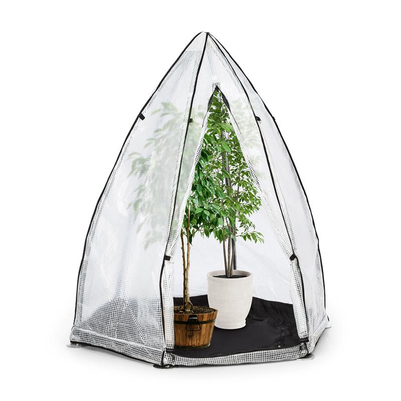Waldbeck Greenshelter S, skleník na prezimovanie rastlín, 130 x 150 cm, oceľové tyče Ø 25 mm, PVC