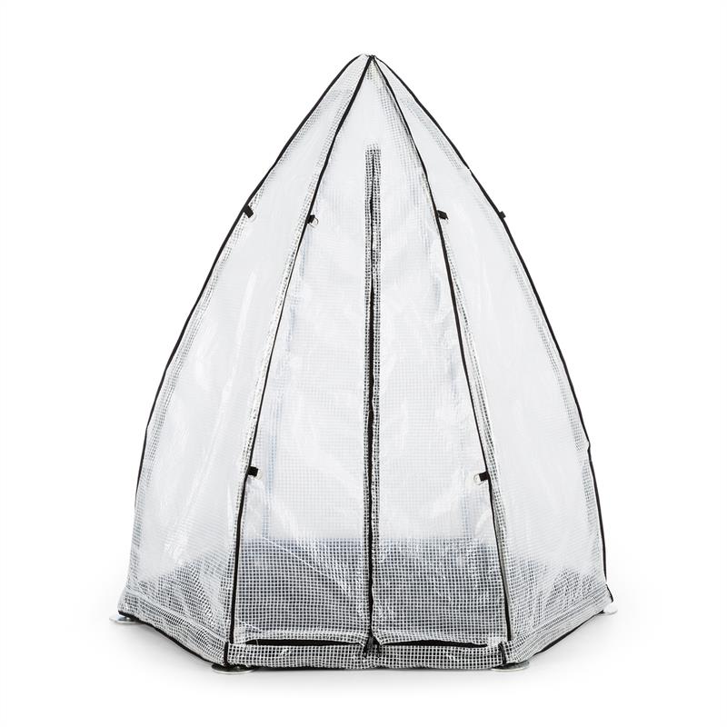 Waldbeck Greenshelter S, skleník na prezimovanie rastlín, 130 x 150 cm, oceľové tyče Ø 25 mm, PVC – Obrázok 3