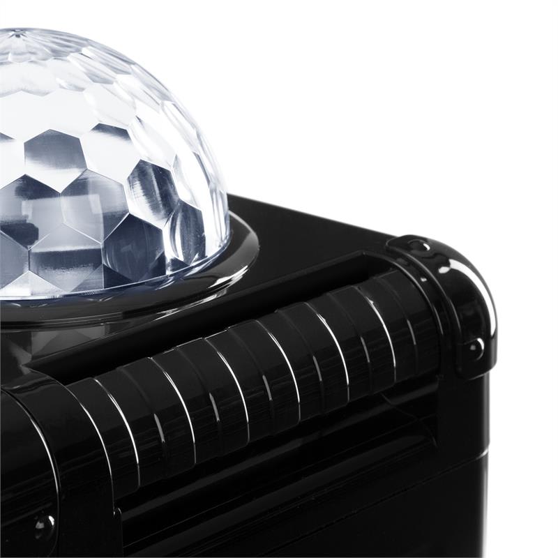 Auna Rockstar LED, karaoke systém, CD prehrávač, bluetooth, AUX, 2 x 6,3 mm, čierny – Obrázok 5