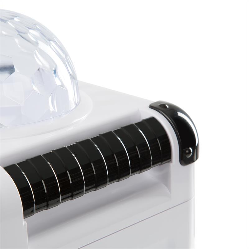 Auna Rockstar LED, karaoke systém, CD prehrávač, bluetooth, AUX, 2 x 6,3 mm, biely – Obrázok 5