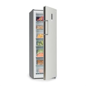 Klarstein Iceblokk Hybrid truhlicová mraznička, 227 litrov, 7 priehradok, vzhľad ušľachtilej ocele