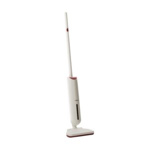 OneConcept Primo, vysávač, akumulátor, umývateľný filter, 120 W, priestorovo úsporný, biely/červený