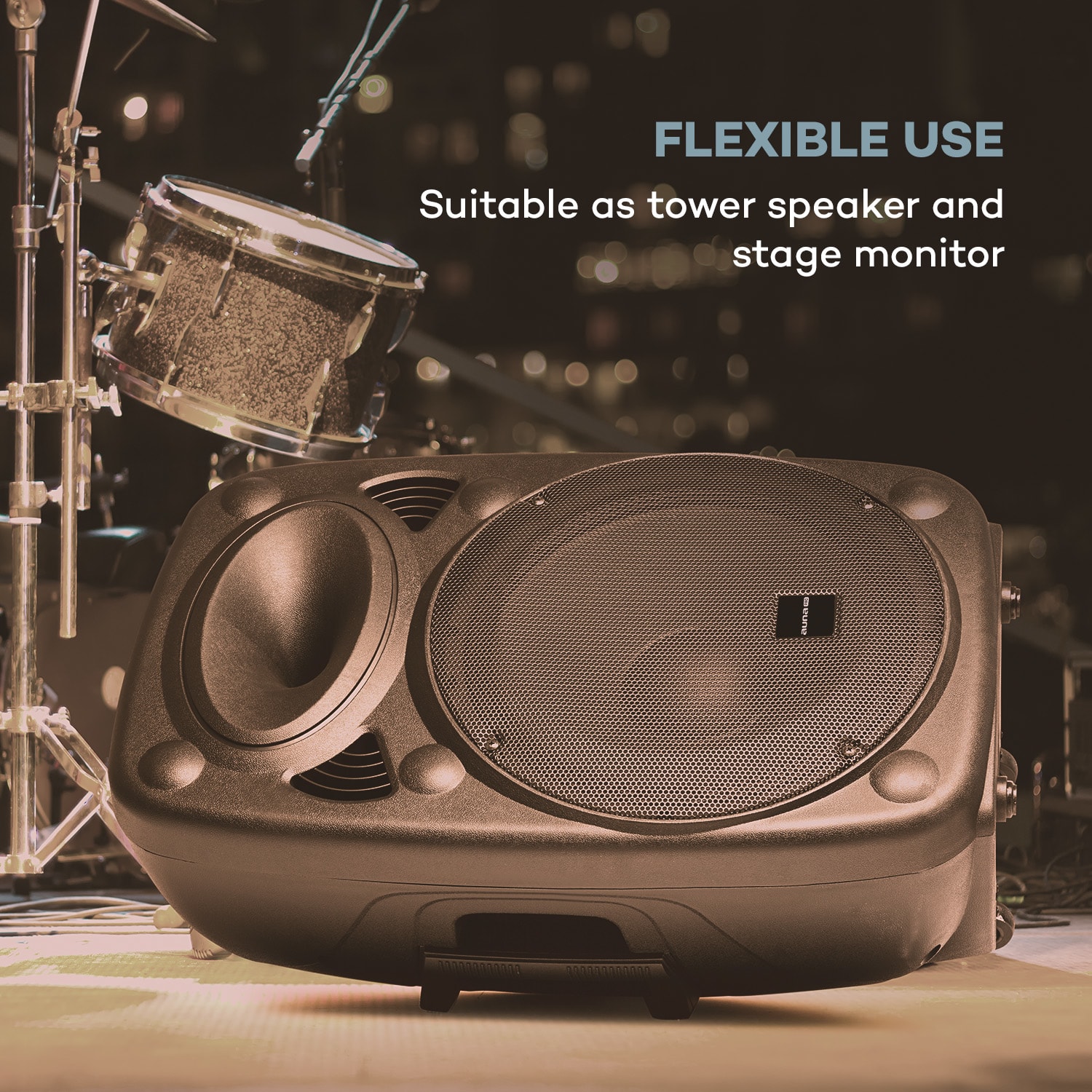 Auna Pro SLK-12-A, aktívny PA reproduktor, 700W, 12", USB a SD porty, MP3 – Obrázok 2