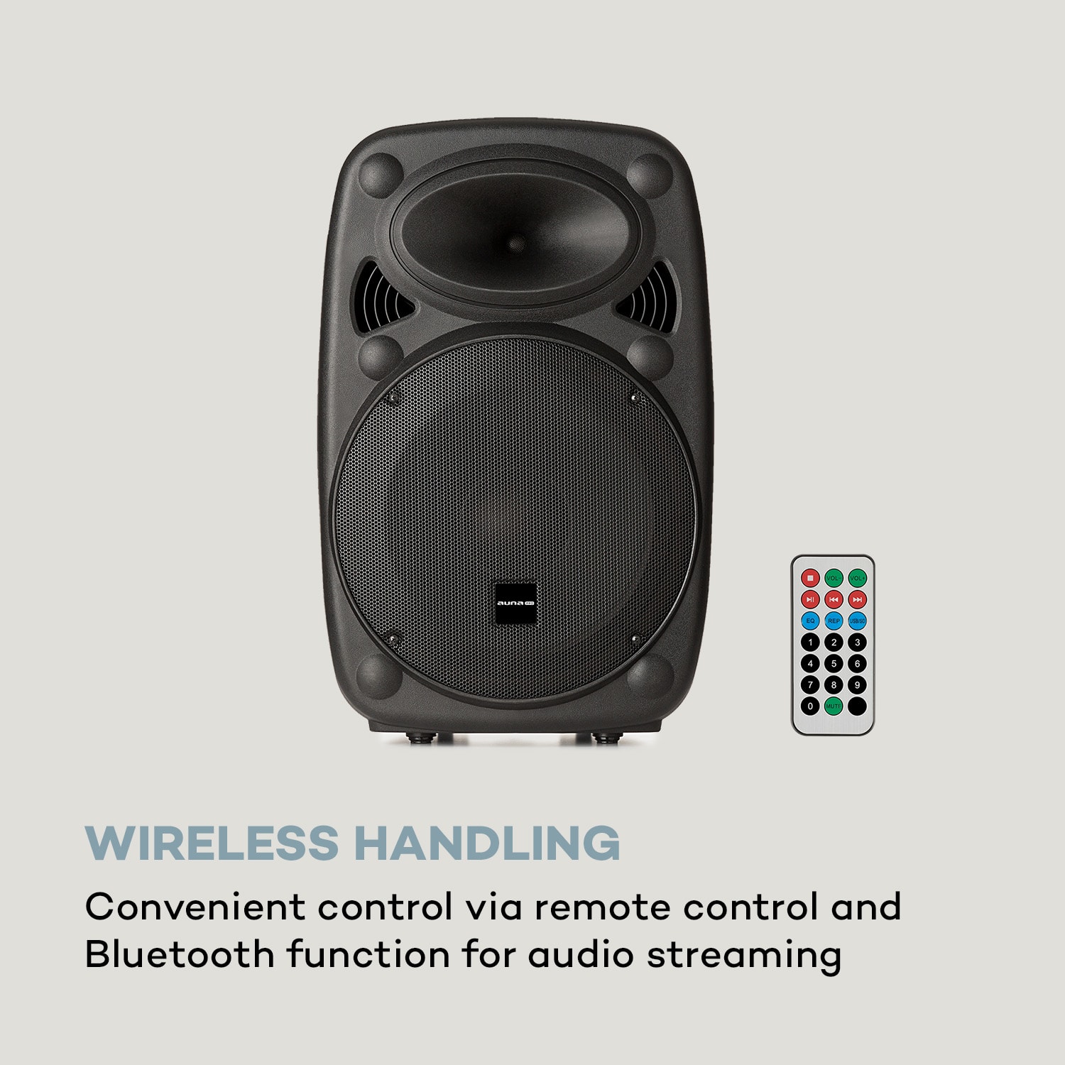 Auna Pro SLK-12-A, aktívny PA reproduktor, 700W, 12", USB a SD porty, MP3 – Obrázok 3