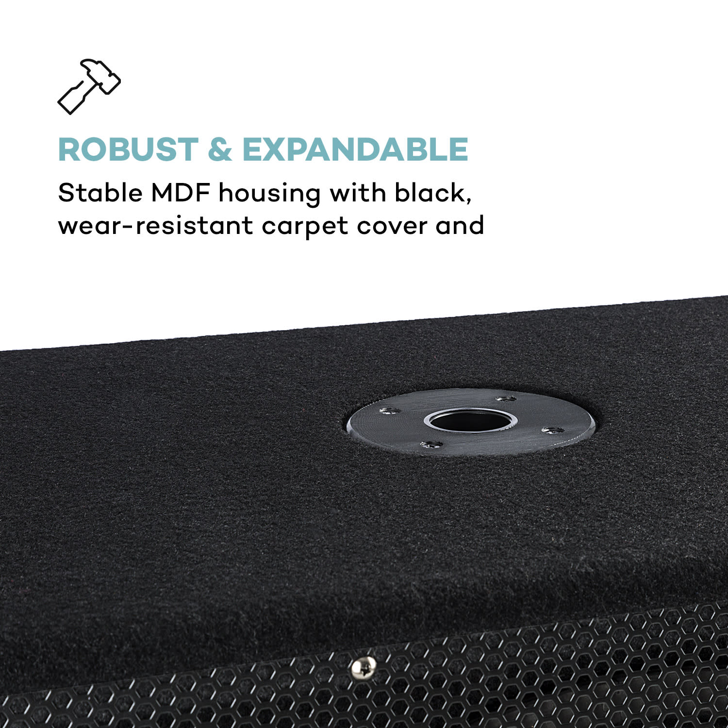 Auna Pro Sub 15A, aktívny PA subwoofer, 600 W, 15" (38 cm) – Obrázok 4
