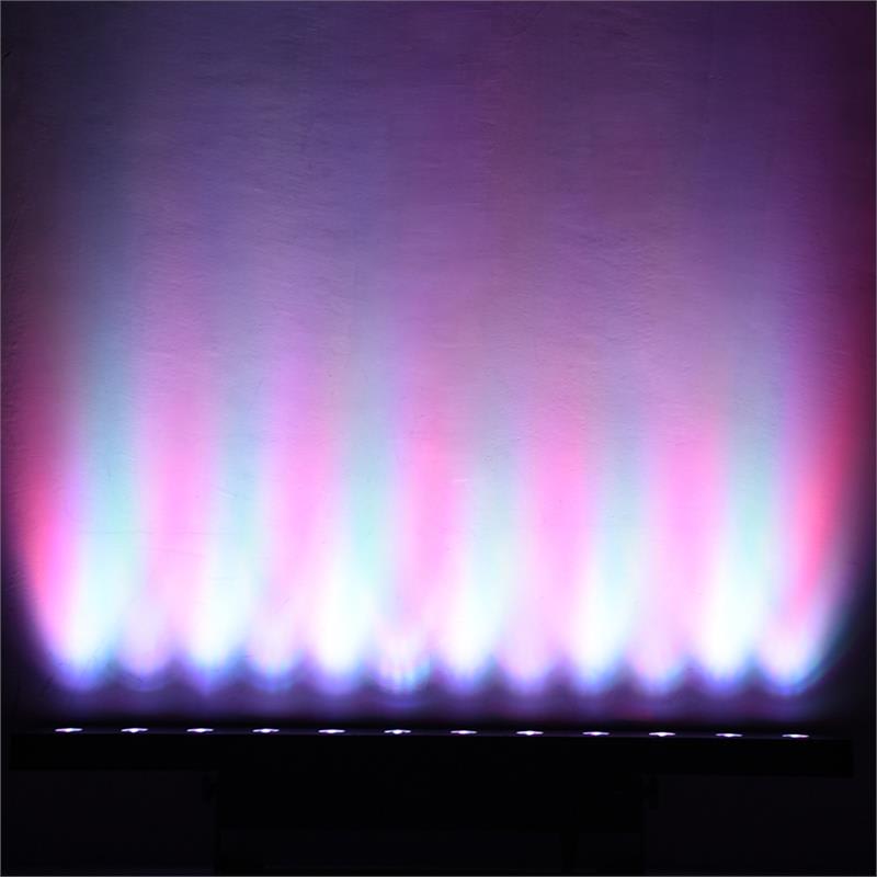 Beamz LCB140 LED lišta, 12x 6W LEDiek, 25W; 2, 3, 4, alebo 8 DMX kanálov, stmievač 0-100% – Obrázok 3