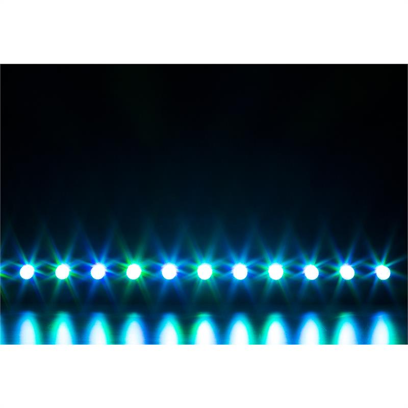 Beamz LCB140 LED lišta, 12x 6W LEDiek, 25W; 2, 3, 4, alebo 8 DMX kanálov, stmievač 0-100% – Obrázok 4