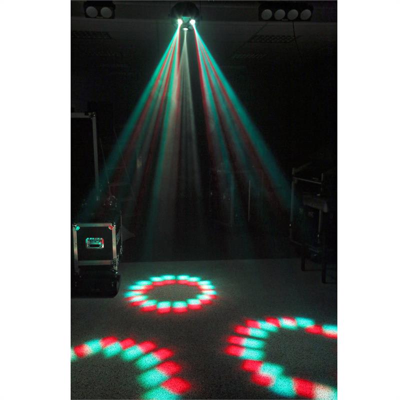 Beamz MadMan, LED reflektor, 132 RGB SMD LED svetiel, DMX alebo samostatný režim – Obrázok 3
