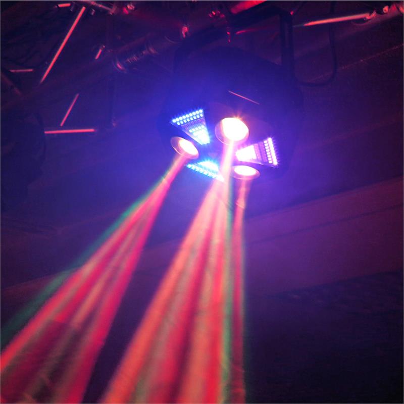 Beamz MadMan, LED reflektor, 132 RGB SMD LED svetiel, DMX alebo samostatný režim – Obrázok 5