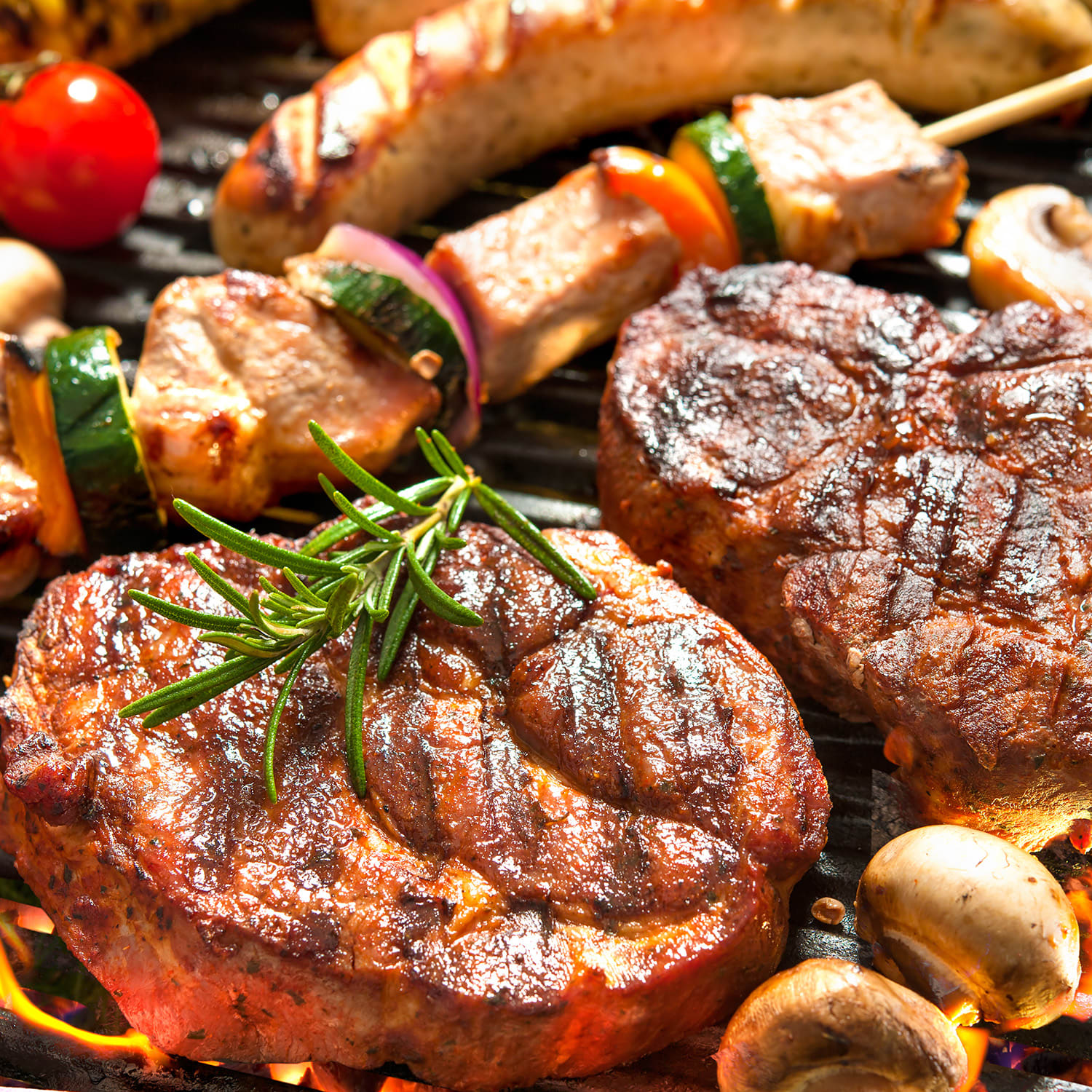 Blumfeldt Steakhouse, grilovací altánok, 220 x 215 x 140 cm, polyester, 180 g/m², odolný voči ohňu, oceľ, sivý – Obrázok 3