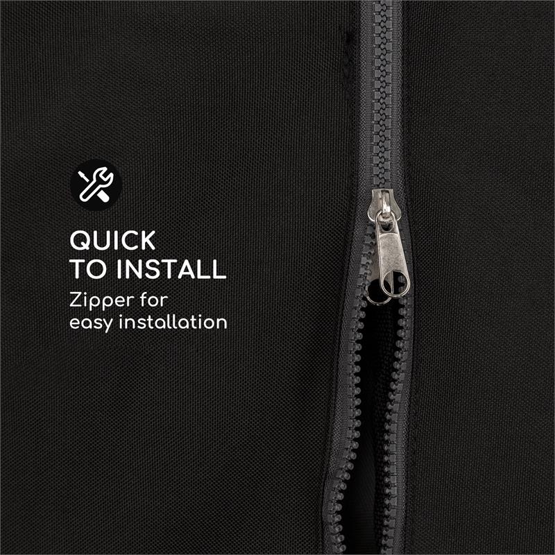 Blumfeldt Eremitage Cover, ochranný kryt, polyester, nepremokavý, zips, čierny – Obrázok 3