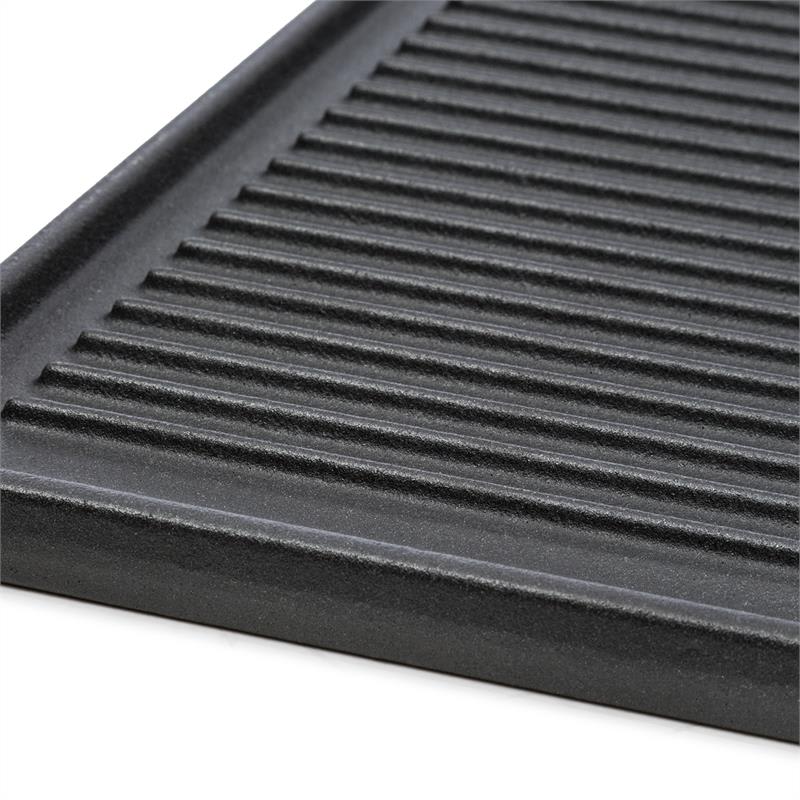 Klarstein Highgrade-Plate, liatinová grilovacia platňa, 44.5 x 34.5 cm, smaltovaná – Obrázok 4