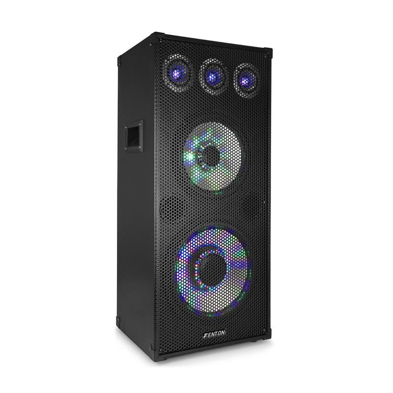 Fenton TL 1012 LED, PA reproduktor, 900 W, 12" woofer, 10" stredno tónový reproduktor