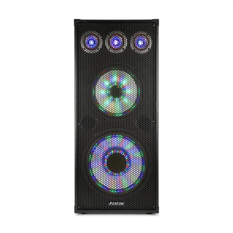 Fenton TL 1012 LED, PA reproduktor, 900 W, 12" woofer, 10" stredno tónový reproduktor – Obrázok 2