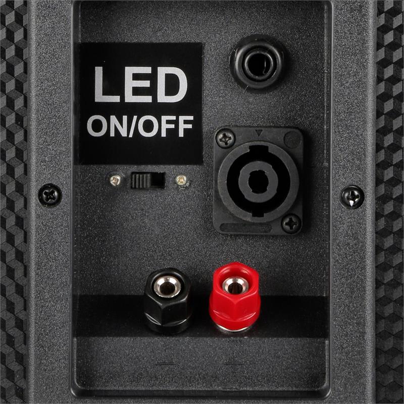 Fenton TL 1012 LED, PA reproduktor, 900 W, 12" woofer, 10" stredno tónový reproduktor – Obrázok 3