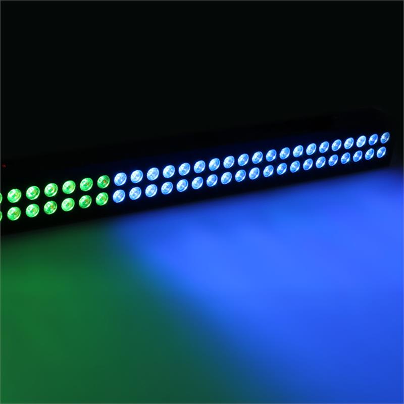 Beamz LCB803, LED lišta, 80 x 3 W 3v1 LED diód, DMX režim alebo samostatná prevádzka, 120 W, čierna – Obrázok 2