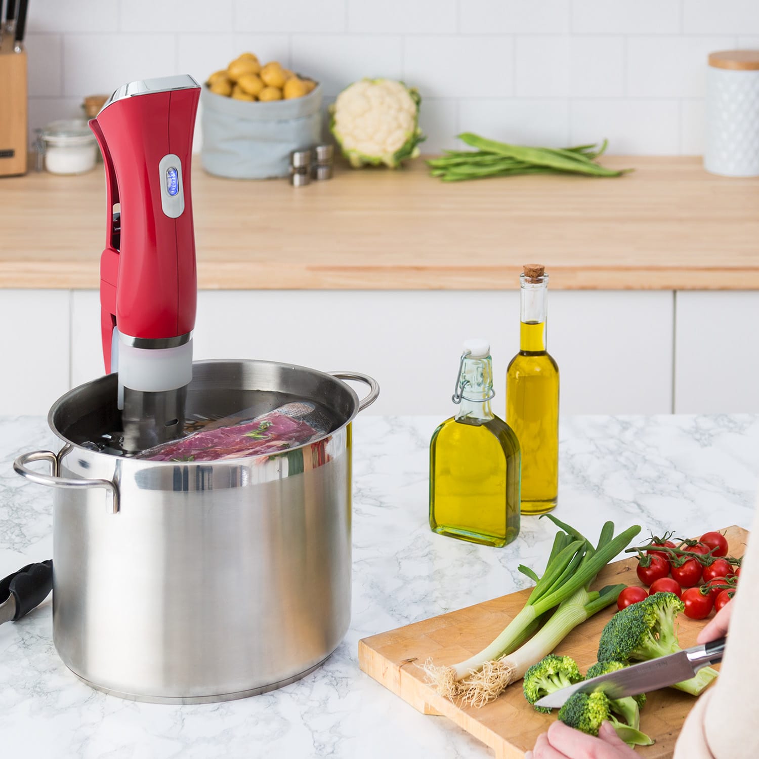 Klarstein Quickstick, Sous Vide varič, 20 l, termostat, cirkulačné čerpadlo, nehrdzavejúca oceľ – Obrázok 2