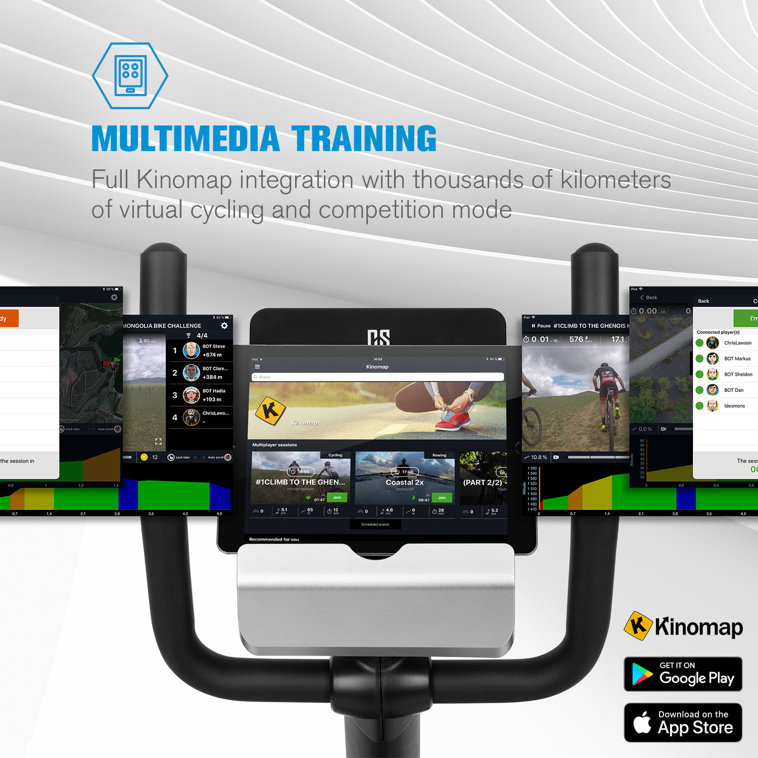 Capital Sports Evo Deluxe, kardio bicykel, bluetooth, aplikácia, 20 kg zotrvačník – Obrázok 4
